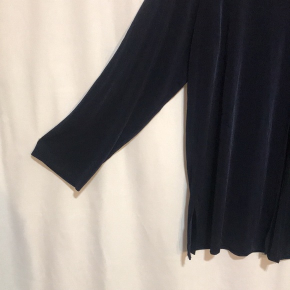 CSC Studio Ladies size 1X Navy Blue Single Button Cardigan - Picture 5 of 6